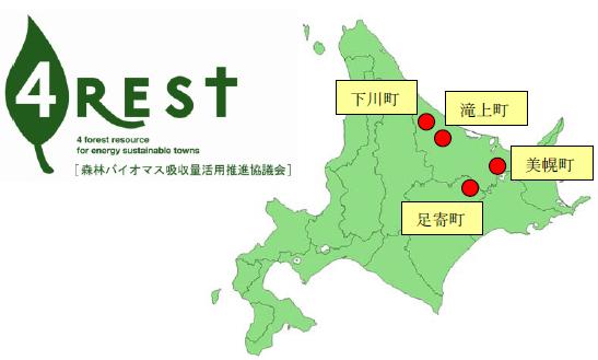 北海道4町連携による間伐促進型森林づくり事業
